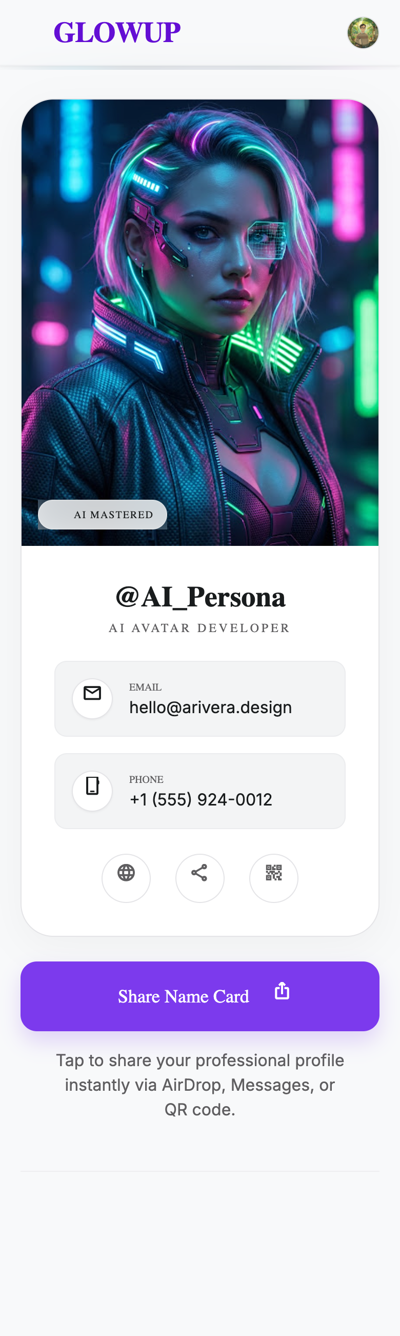 Digital Name Card Style